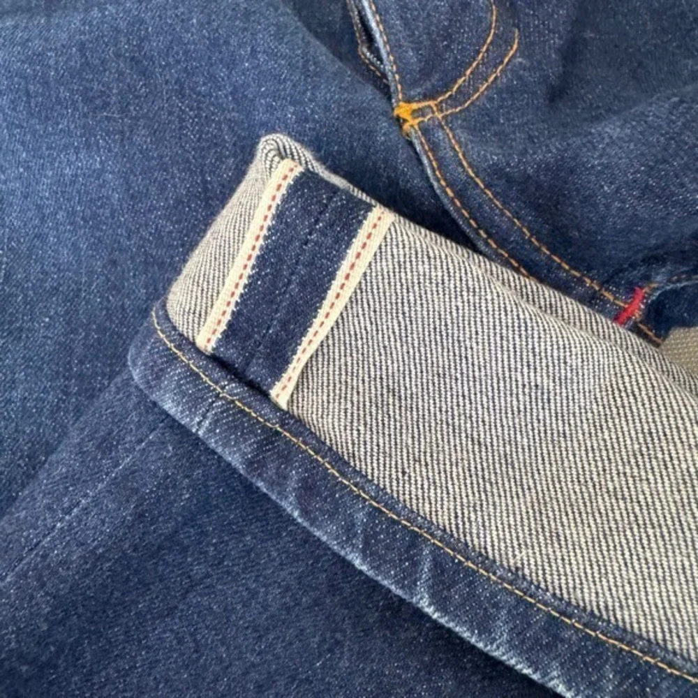 Gustin Selvedge‎ Straight Jeans Mens 33 Blue